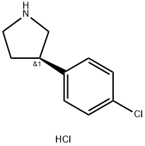 3-(4-CHLOROPHENYL)PYRROLIDINE Struktur