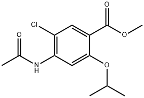 Methyl 4-acetamido-5-chloro-2-isopropoxybenzoate Struktur