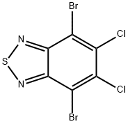 4,7-Dibromo-5,6-dichloro-benzo[1,2,5]thiadiazole Struktur