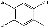 5-Bromo-4-chloro-2-methyl-phenol Struktur