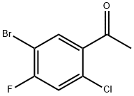 1-(5-Bromo-2-chloro-4-fluoro-phenyl)-ethanone Struktur