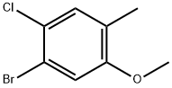 1-Bromo-2-chloro-5-methoxy-4-methyl-benzene Struktur