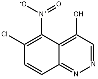 6-Chloro-5-nitrocinnolin-4-ol Struktur