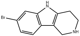 7-Bromo-2,3,4,5-tetrahydro-1H-pyrido[4,3-b]indole Struktur