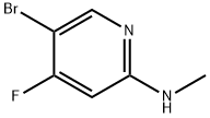 (5-Bromo-4-fluoro-pyridin-2-yl)-methyl-amine Struktur