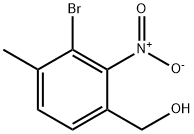 (3-Bromo-4-methyl-2-nitro-phenyl)-methanol Struktur