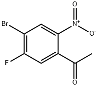 1-(4-Bromo-5-fluoro-2-nitro-phenyl)-ethanone Struktur