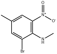 (2-Bromo-4-methyl-6-nitro-phenyl)-methyl-amine Struktur