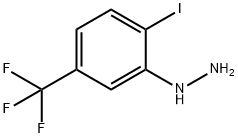 (2-Iodo-5-trifluoromethyl-phenyl)-hydrazine Struktur