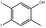 4,5-Diiodo-2-methyl-phenol Struktur