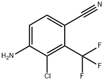 4-Amino-3-chloro-2-trifluoromethyl-benzonitrile Struktur