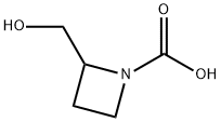 2-(Hydroxymethyl)azetidine-1-carboxylic acid Struktur