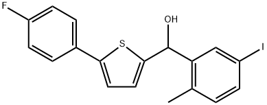 (5-(4-fluorophenyl)thiophen-2-yl)(5-iodo-2-methylphenyl)methanol