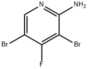 3,5-Dibromo-4-fluoro-pyridin-2-ylamine Struktur