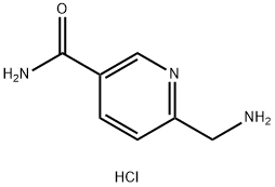 6-(Aminomethyl)nicotinamide hydrochloride Struktur