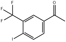 1-(4-Iodo-3-trifluoromethyl-phenyl)-ethanone Struktur