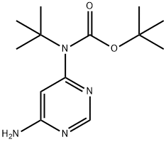 tert-Butyl (6-aminopyrimidin-4-yl)(tert-butyl)carbamate Struktur