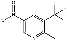 2-Methyl-5-nitro-3-(trifluoromethyl)pyridine Struktur