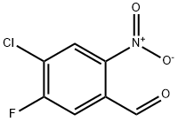 4-chloro-5-fluoro-2-nitrobenzaldehyde Struktur