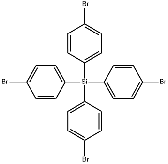 1,1',1'',1'''-Silanetetrayltetrakis[4-bromobenzene] Struktur