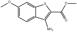 3-Amino-6-methoxy-benzo[b]thiophene-2-carboxylic acid methyl ester Struktur