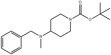 tert-butyl 4-(benzyl(methyl)amino)piperidine-1-carboxylate Struktur