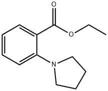 ethyl 2-pyrrolidin-1-ylbenzoate Struktur