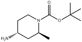 (2S,4R)-4-Amino-2-methyl-piperidine-1-carboxylic acid tert-butyl ester Struktur