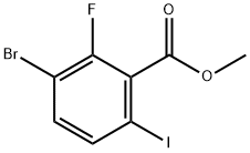 methyl3-bromo-2-fluoro-6-iodobenzoate Struktur