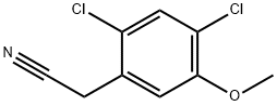 (2,4-Dichloro-5-methoxy-phenyl)-acetonitrile Struktur