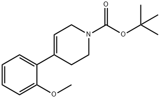 tert-butyl 4-(2-methoxyphenyl)-5,6-dihydropyridine-1(2H)-carboxylate Struktur