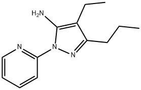 4-Ethyl-3-propyl-1-(pyridin-2-yl)-1H-pyrazol-5-amine Struktur