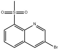 3-bromo-8-(methylsulfonyl)quinoline Struktur