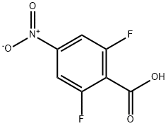 2,6-Difluoro-4-nitro-benzoic acid Struktur