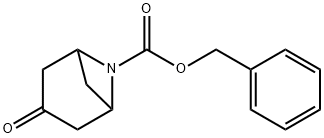 3-Oxo-6-aza-bicyclo[3.1.1]heptane-6-carboxylic acid benzyl ester Struktur