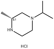 (R)-1-Isopropyl-3-methyl-piperazine dihydrochloride Struktur