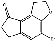 4-bromo-1,2,6,7-tetrahydro-8H-Indeno[5,4-b]furan-8-one Struktur