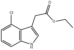 Ethyl 2-(4-chloro-1H-indol-3-yl)acetate Struktur