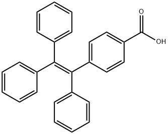 4-(1,2,2-triphenyl vinyl)benzoic acid Struktur