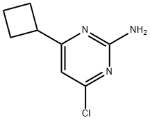 2-amino-4-chloro-6-cyclobutylpyrimidine Struktur