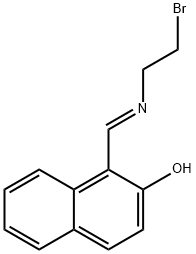 (E)-1-(((2-bromoethyl)imino)methyl)naphthalen-2-ol Struktur