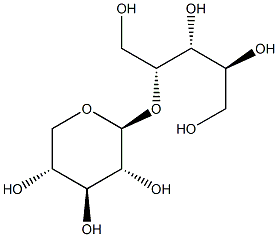 4-O-beta-D-Xylopyranosyl-D-xylitol Struktur