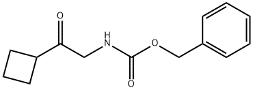 Carbamic acid, N-(2-cyclobutyl-2-oxoethyl)-, phenylmethyl ester Struktur