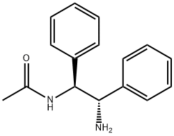 N-[(1S,2S)-2-amino-1,2-diphenylethyl]-Acetamide Struktur