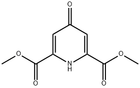 Dimethyl 4-oxo-1,4-dihydropyridine-2,6-dicarboxylate Struktur