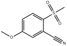 5-methoxy-2-(methylsulfonyl)benzonitrile Struktur