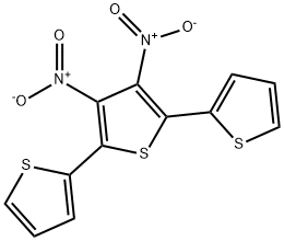 2,5-bis(2-thienyl)-3,4-dinitrothiophene Struktur