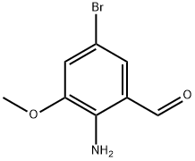 Benzaldehyde, 2-amino-5-bromo-3-methoxy- Struktur