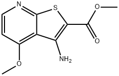 methyl 3-amino-4-methoxythieno[2,3-b]pyridine-2-carboxylate Struktur