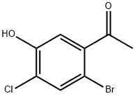 1-(2-Bromo-4-chloro-5-hydroxy-phenyl)-ethanone Struktur